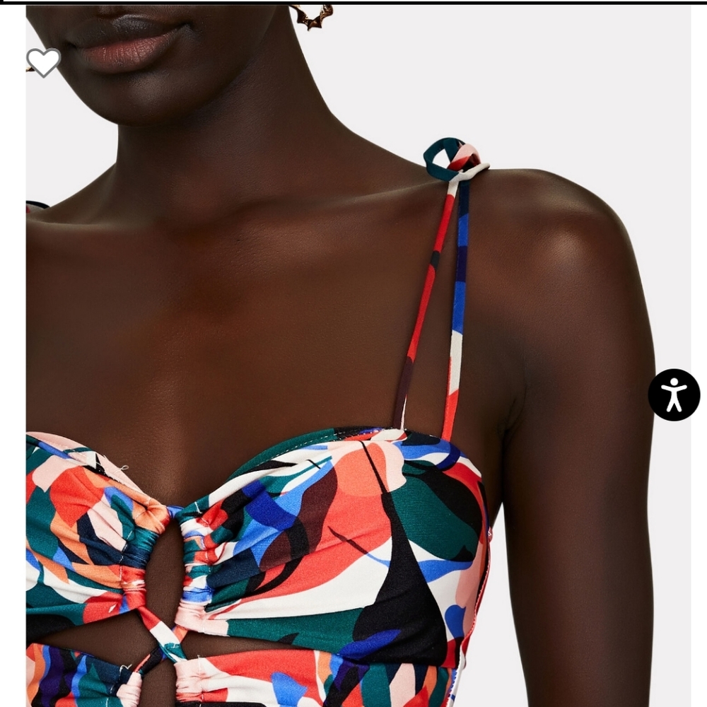 SOLD Patbo Moscow Printed Lace-Up Beach Dress - Picture 5 of 12